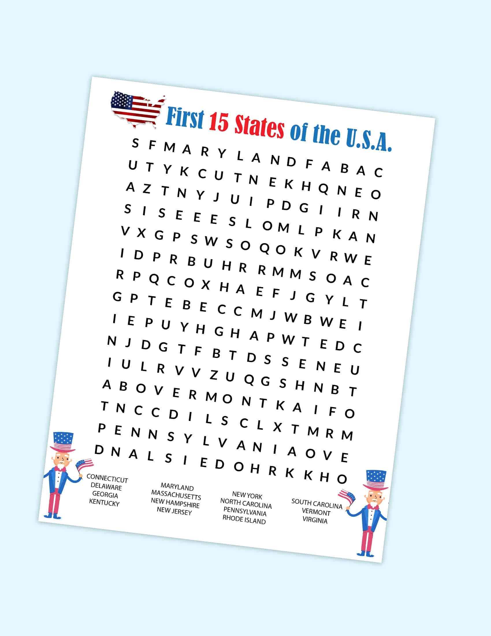 printable word search