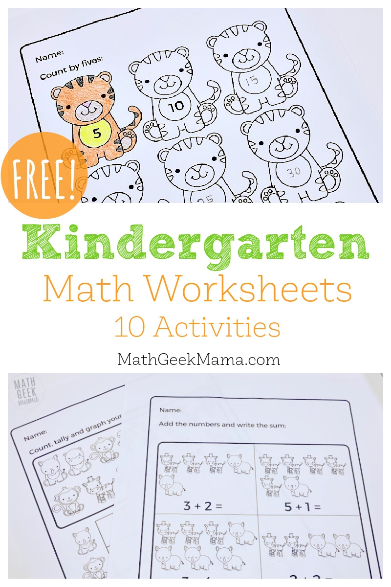 free kindergarden math worksheets