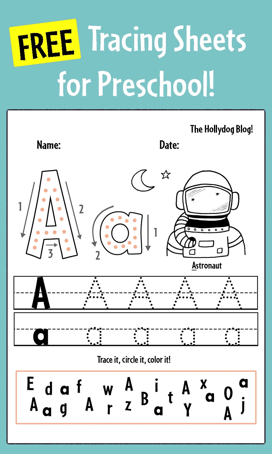 tracing worksheets for nursery