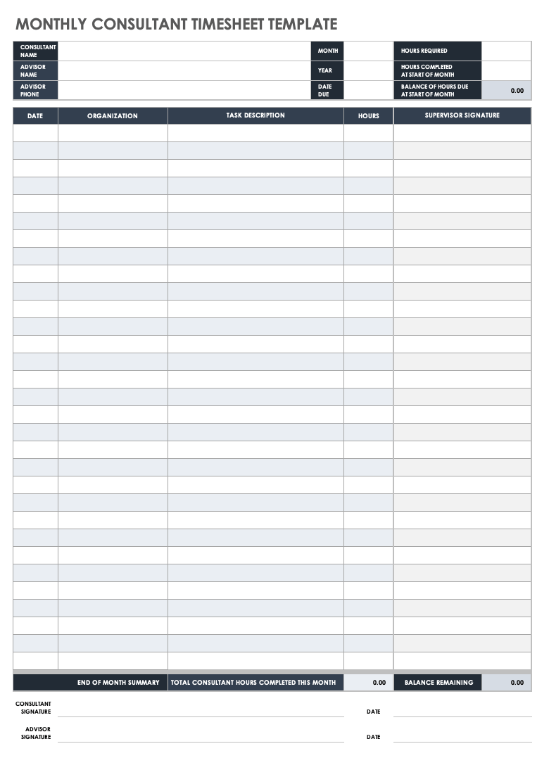 printable time card template
