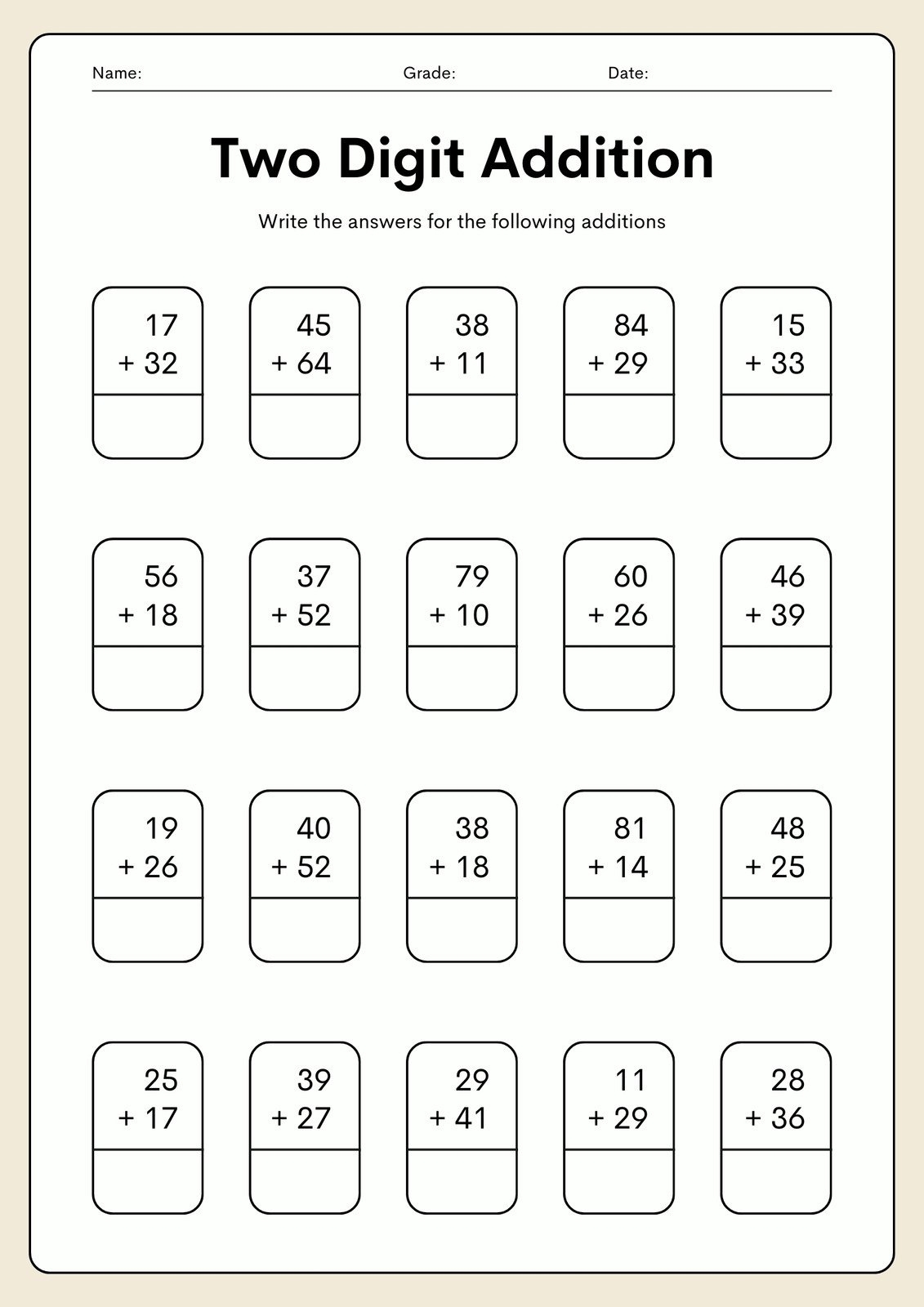 free math worksheets for 2nd graders