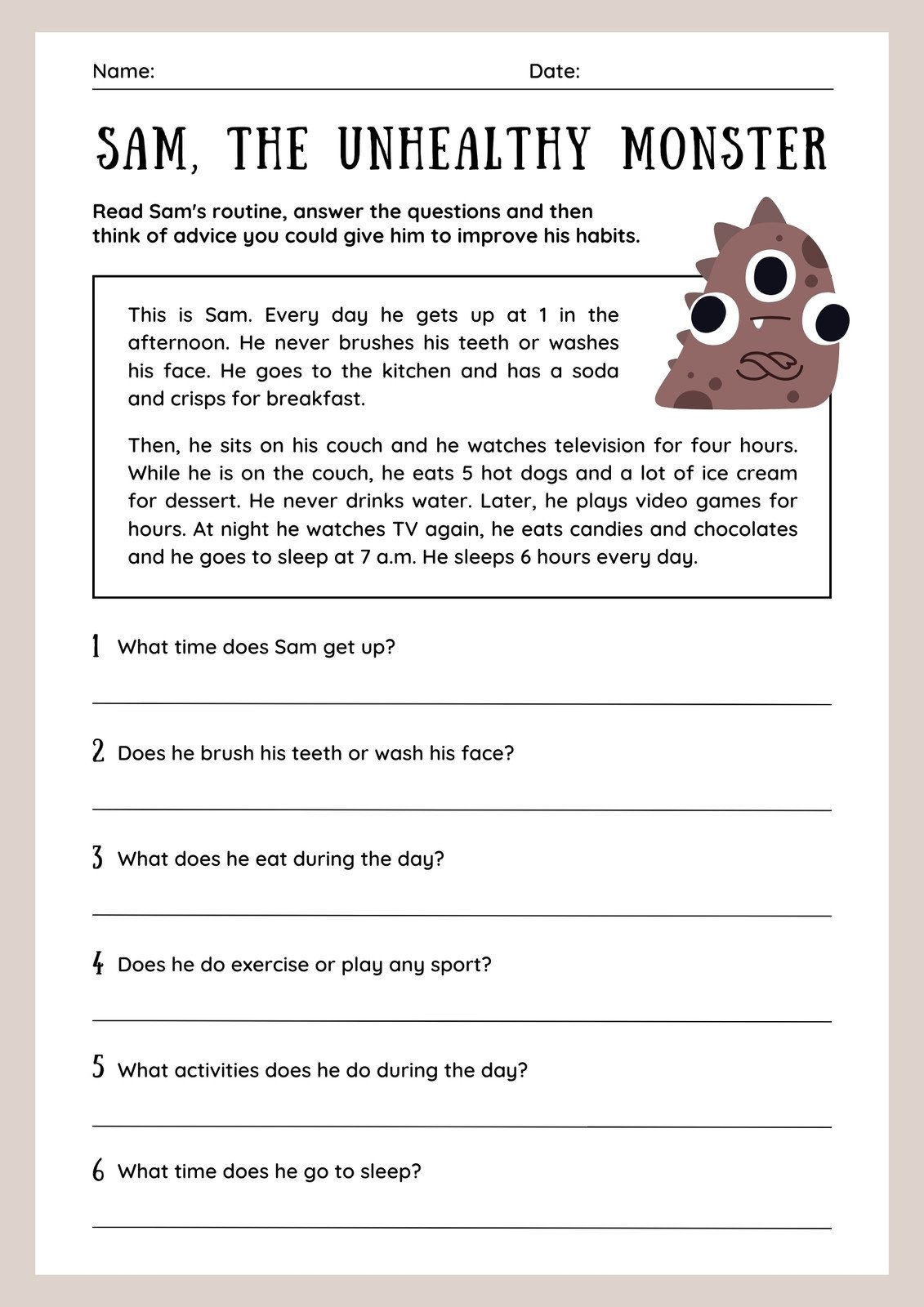 worksheets for 3rd graders