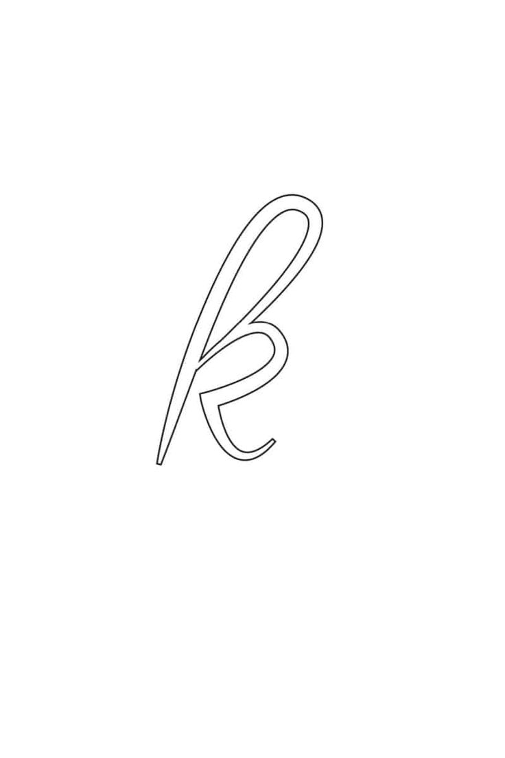 k in cursive lowercase