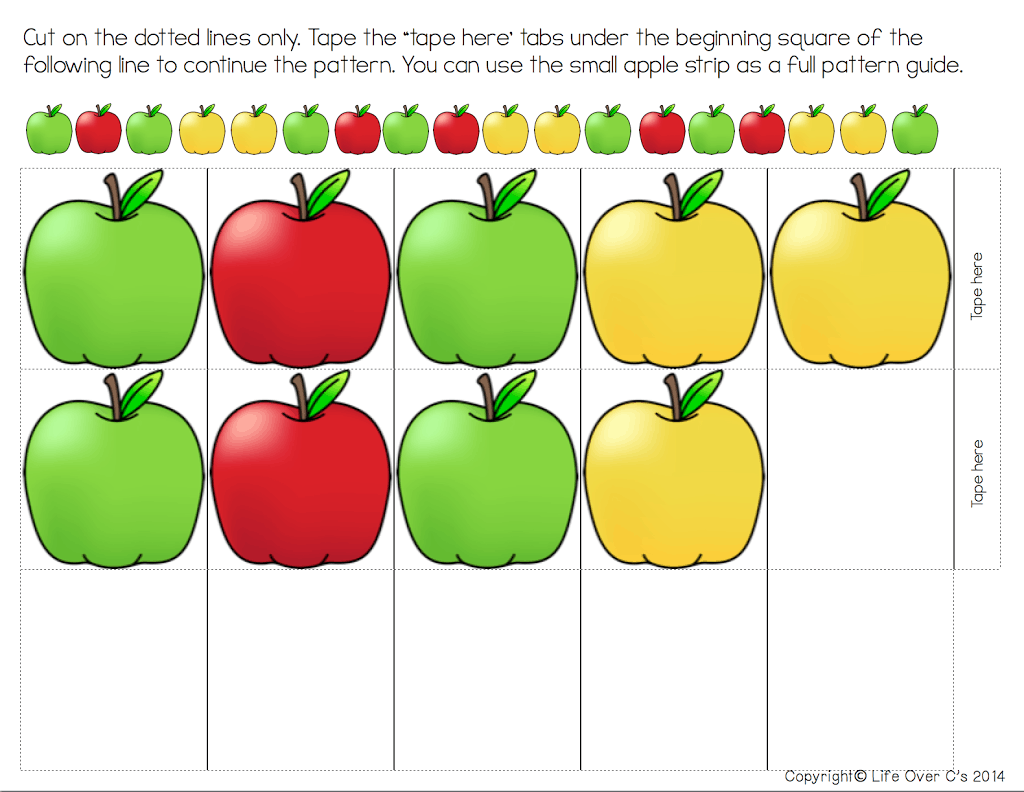 free printable apple template