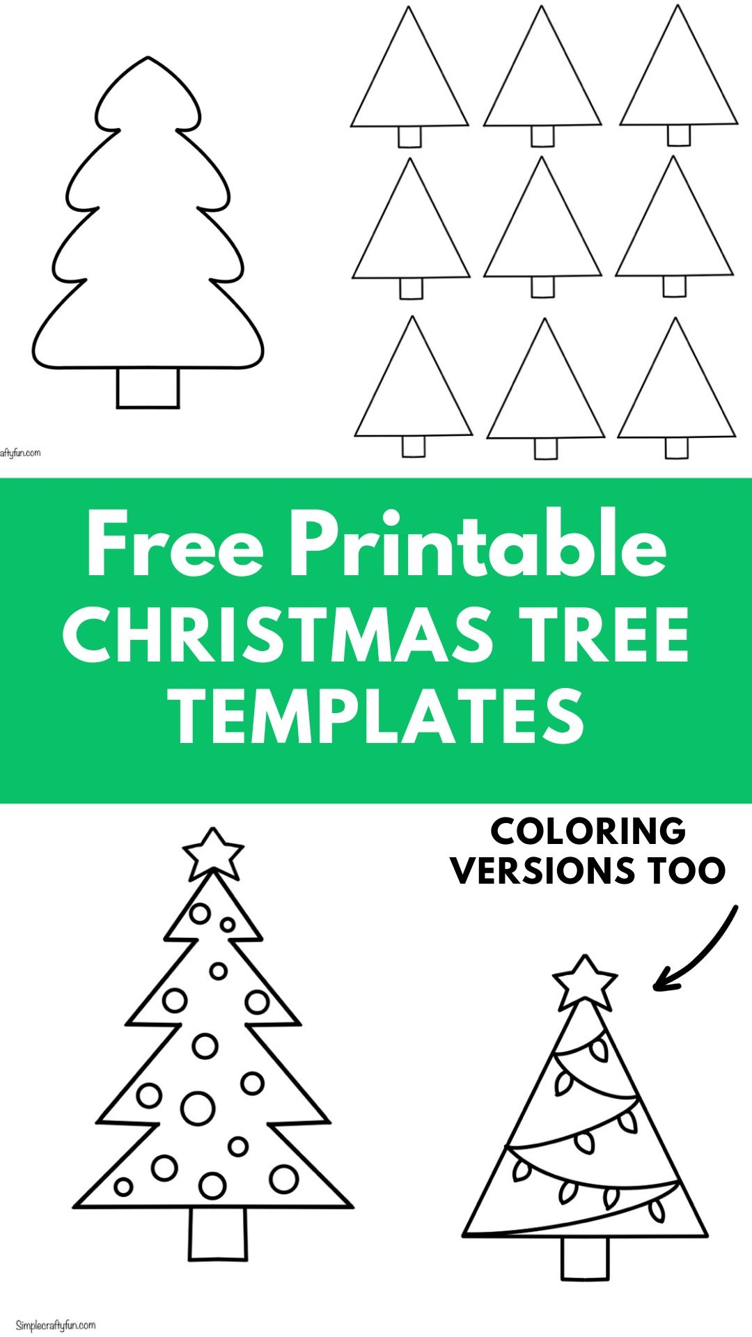 xmas tree printable template
