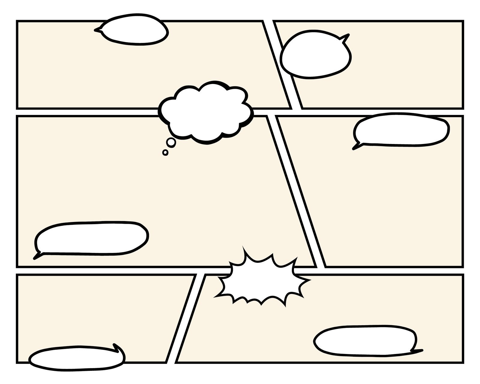 comic book template printable