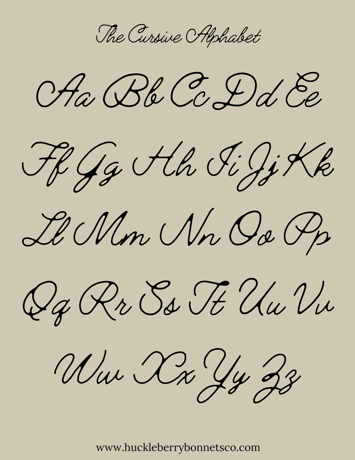 alphabet letters in cursive alphabet letters in cursive