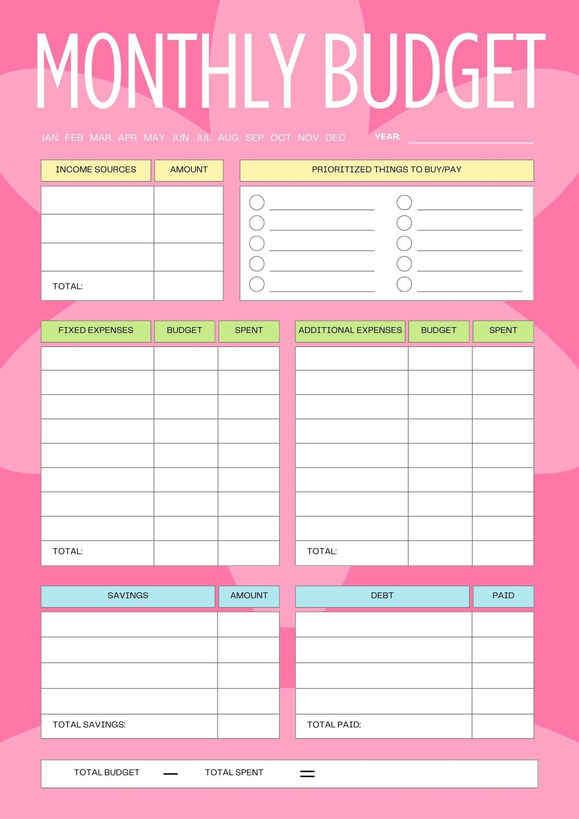 Free Printable Cute Planner Templates To Edit Online Canva