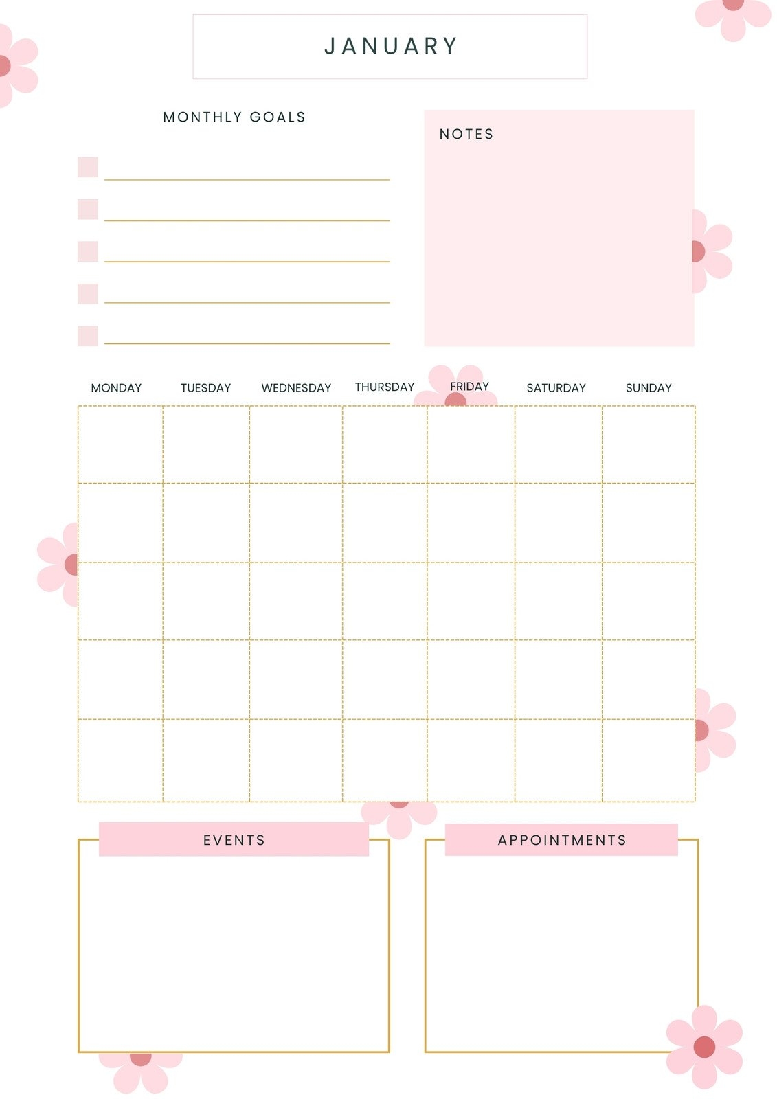 free printables planner