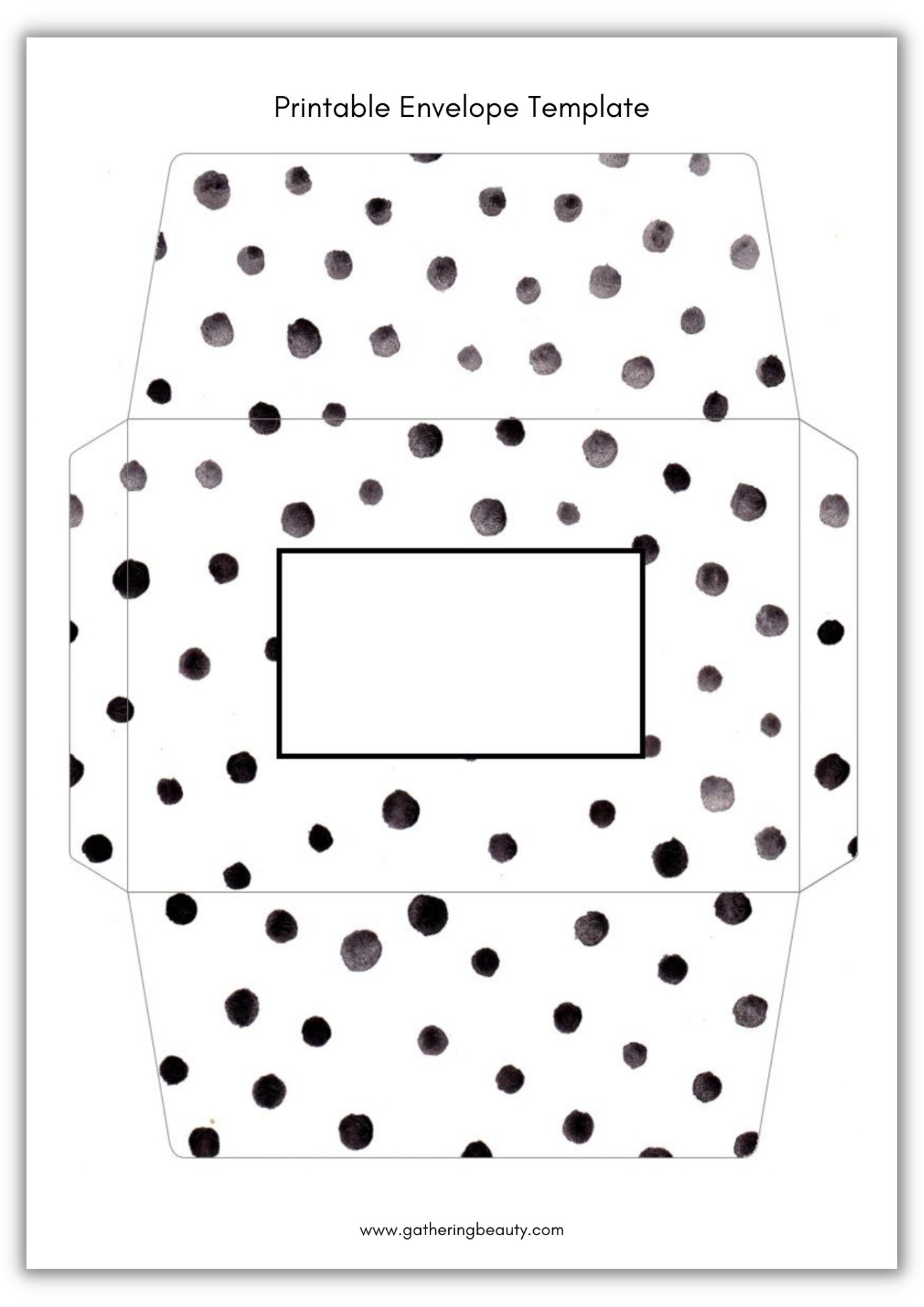 envelope template printable pdf