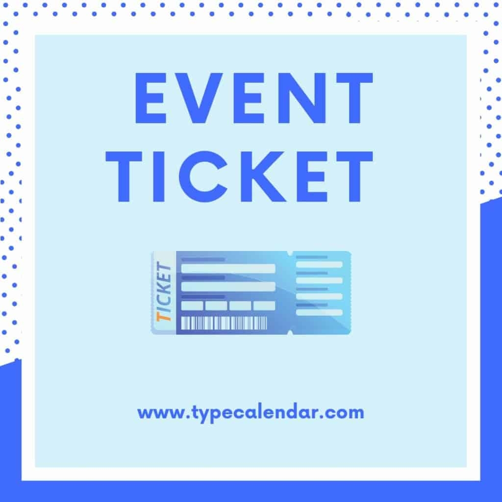 free printable ticket template