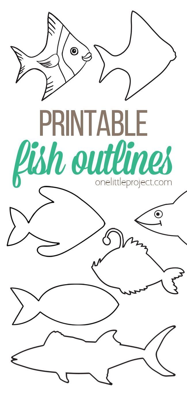 fish template printable free