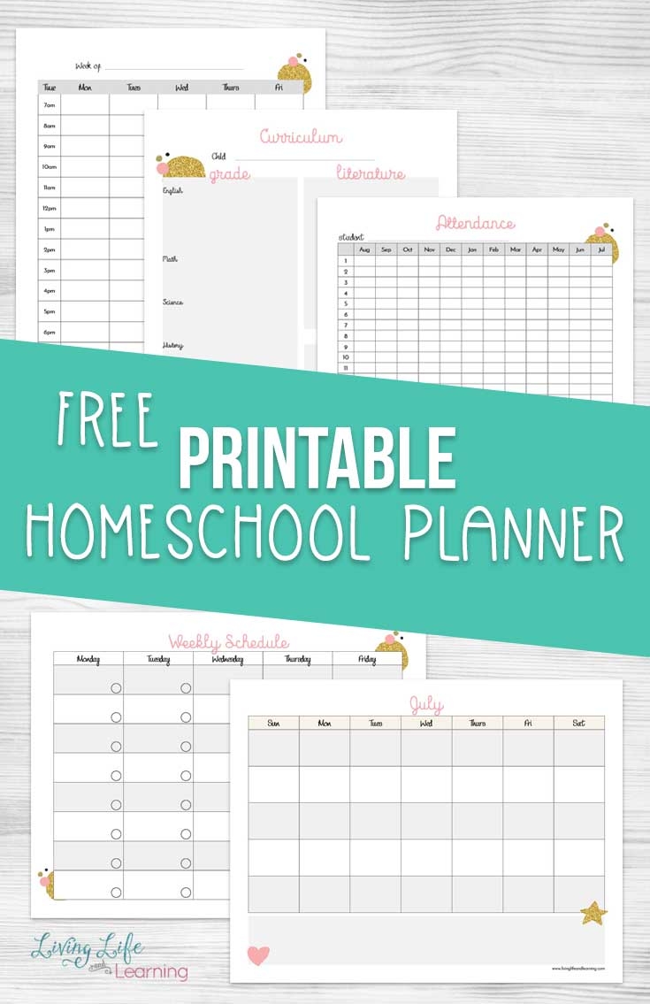 free homeschool planner printables