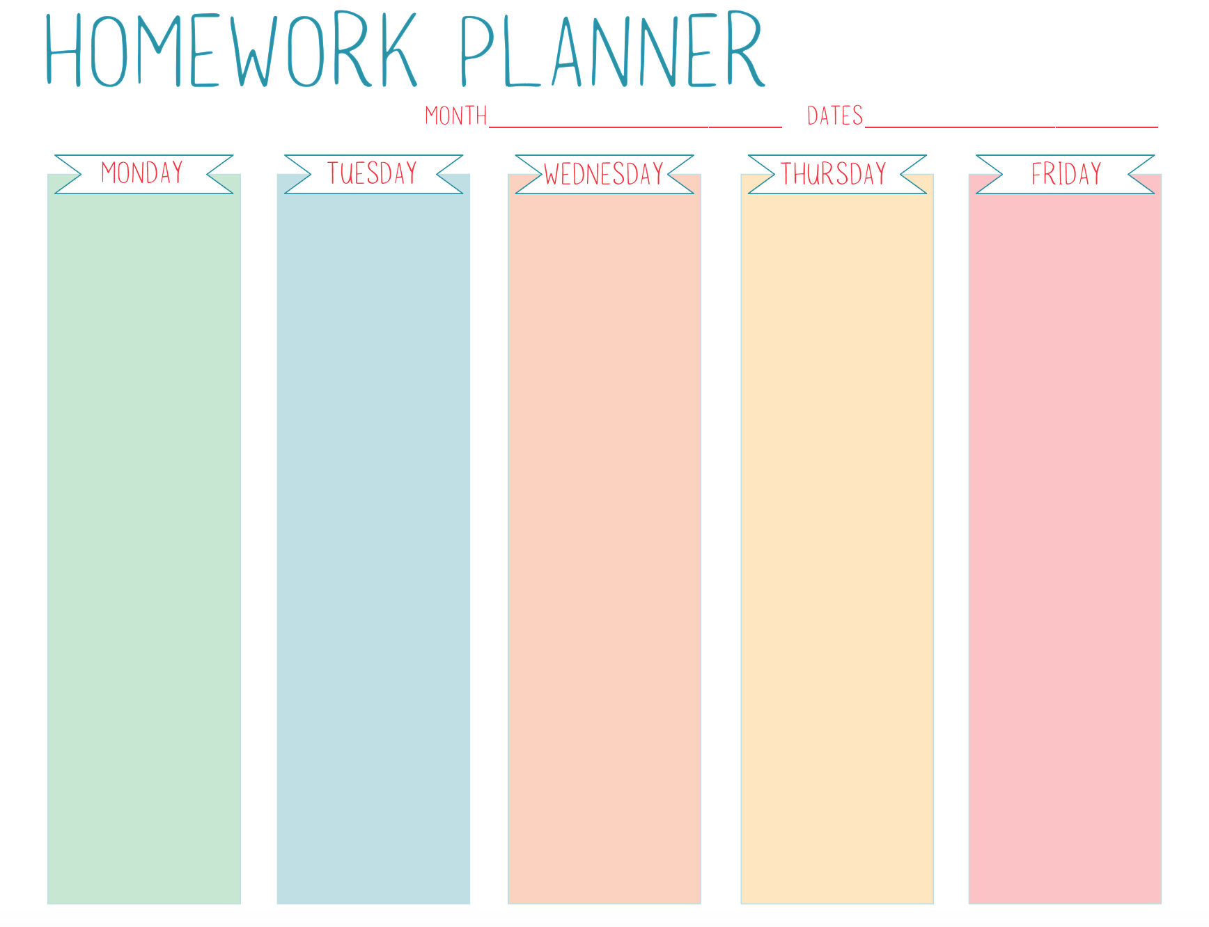 Free Printable Homework Planner For Students Simply Being Mommy Free Printable Homework Planner For Students Simply Being Mommy