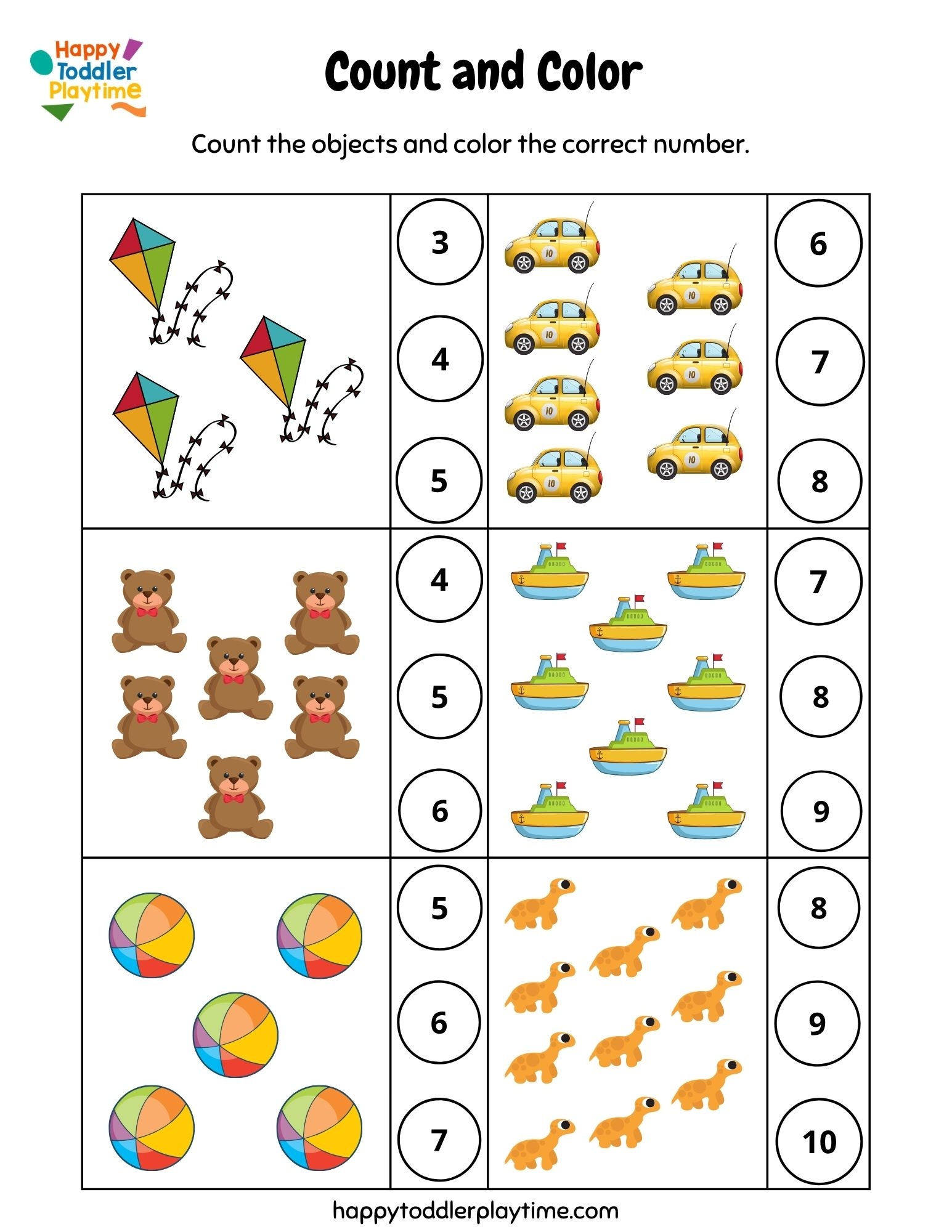 counting activities for preschoolers