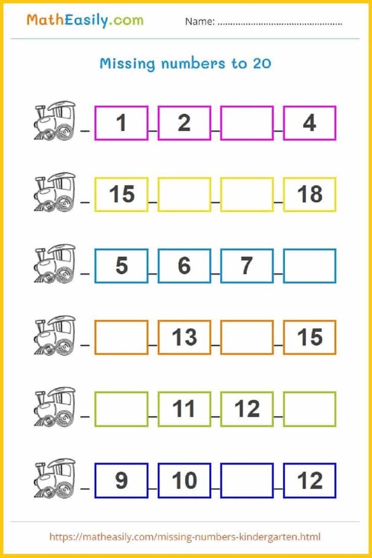Free Printable Kindergarten Math Worksheets PDF