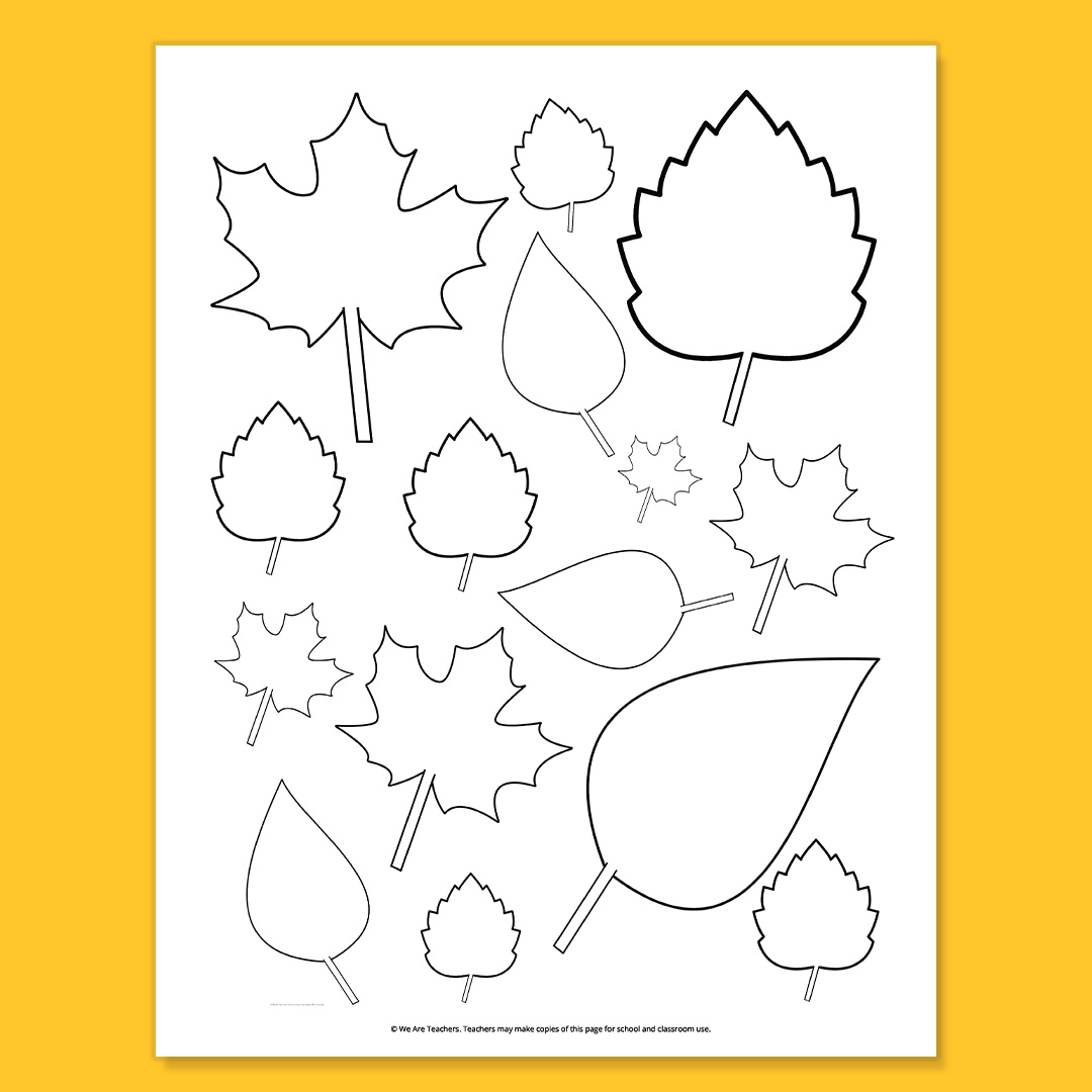 leaf template printable free