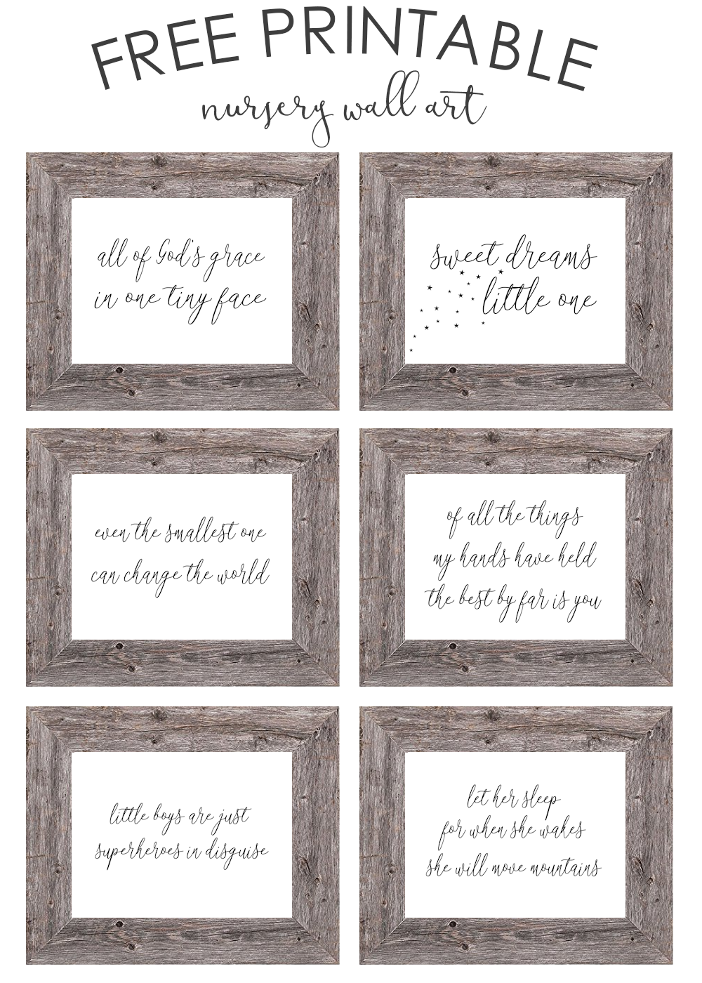 Free Printable Nursery Wall Art The Girl Creative