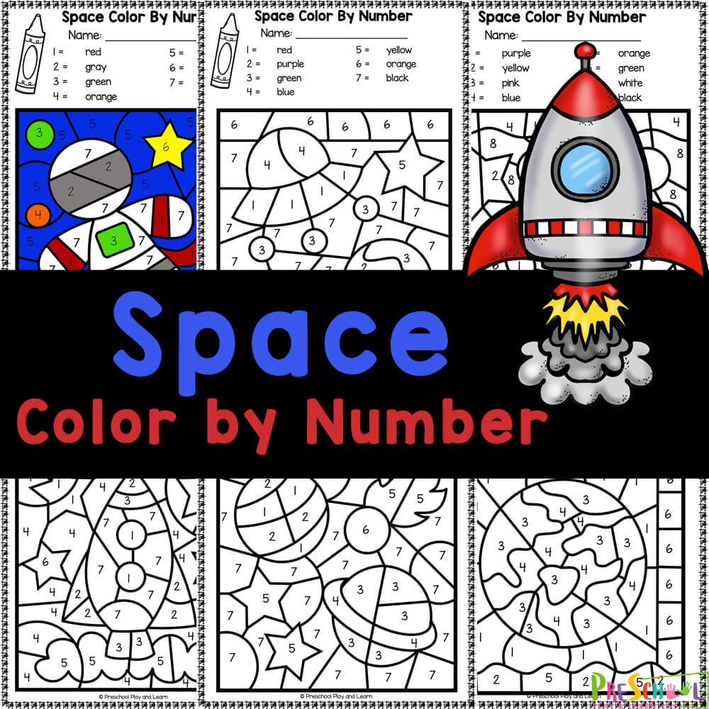 color by number printable for kids
