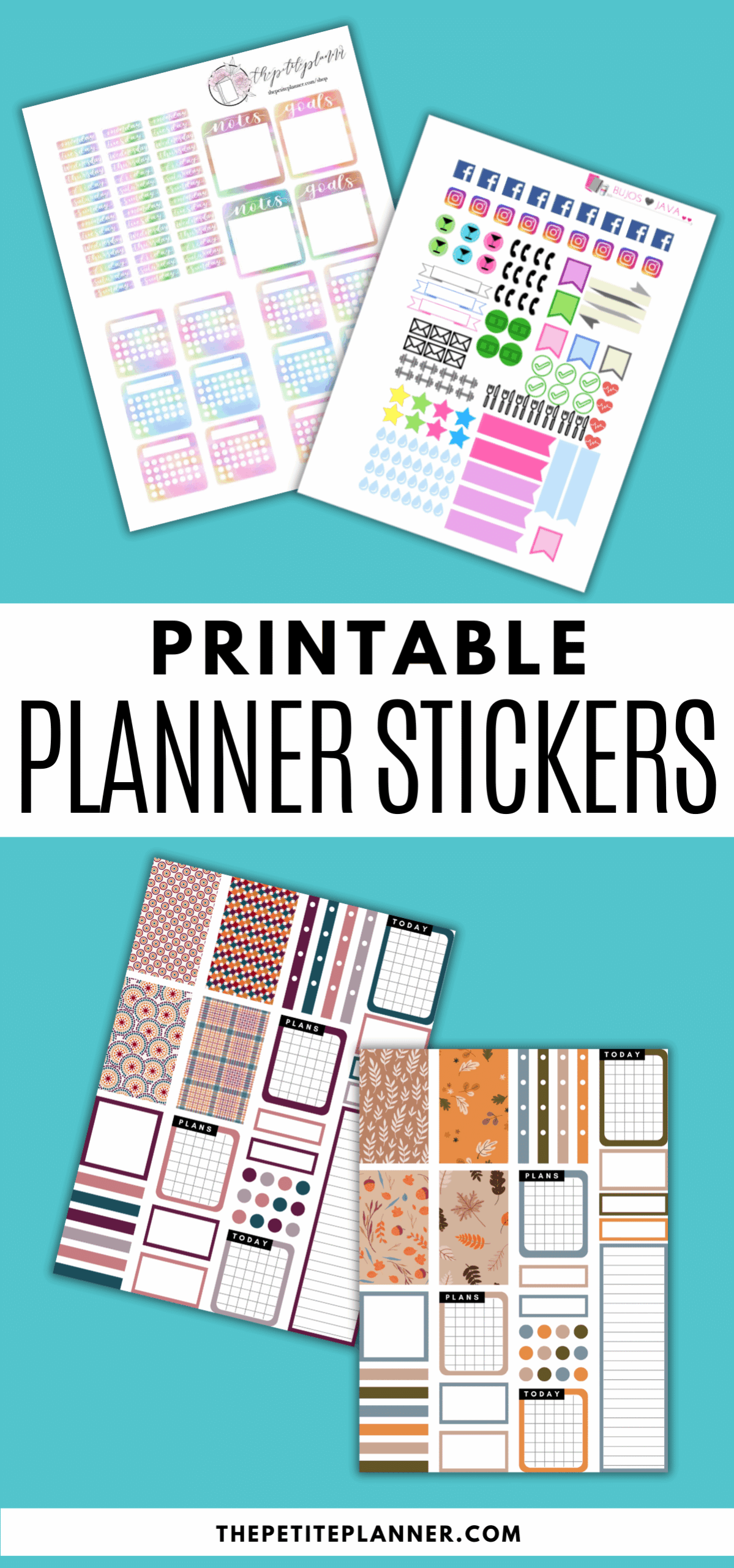 FREE Printable Planner Stickers Learn How To Print Cut  FREE Printable Planner Stickers Learn How To Print Cut