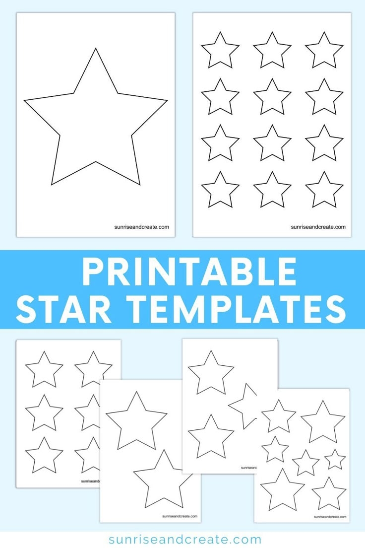 free printable star template