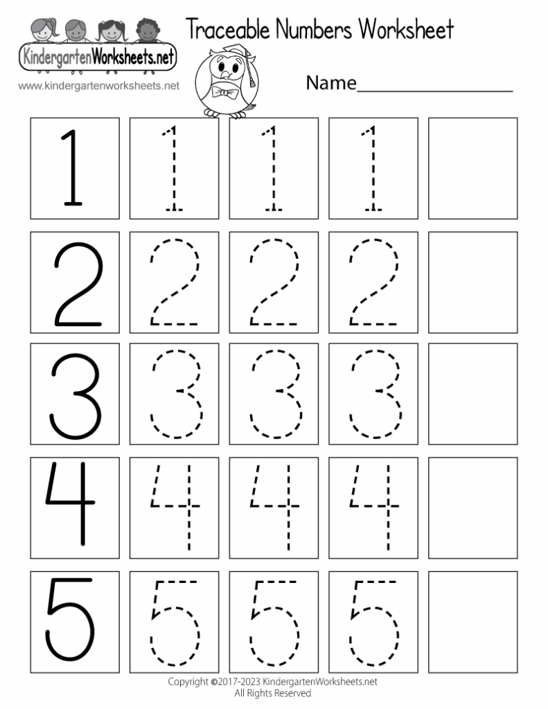 number worksheets for kindergarten printable - Jolly Printable