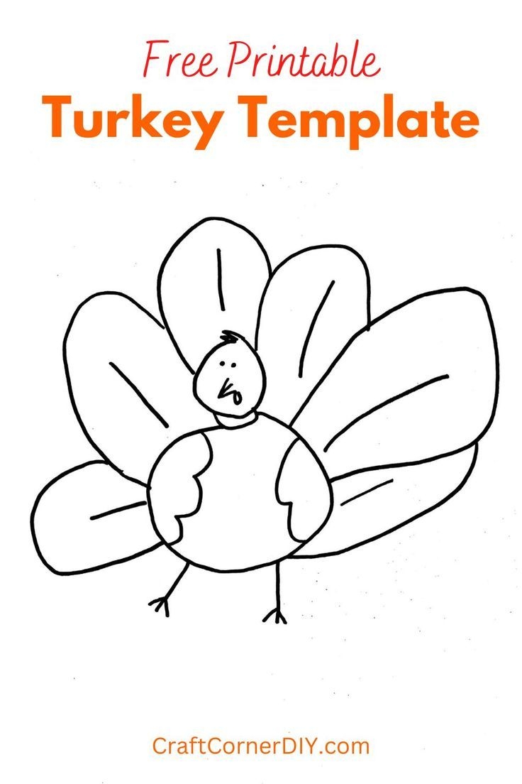 free printable turkey template