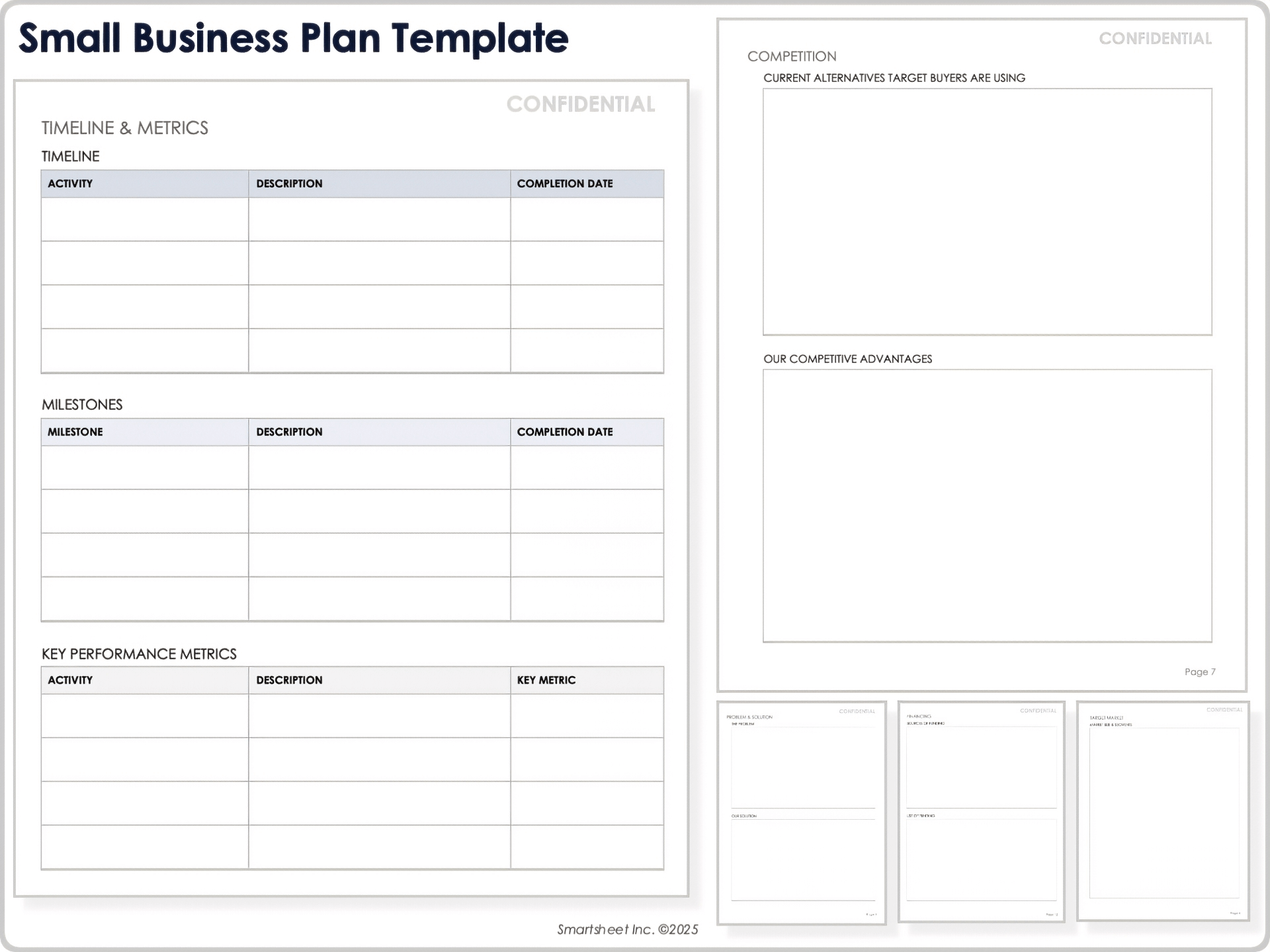 Free Simple Business Plan Templates
