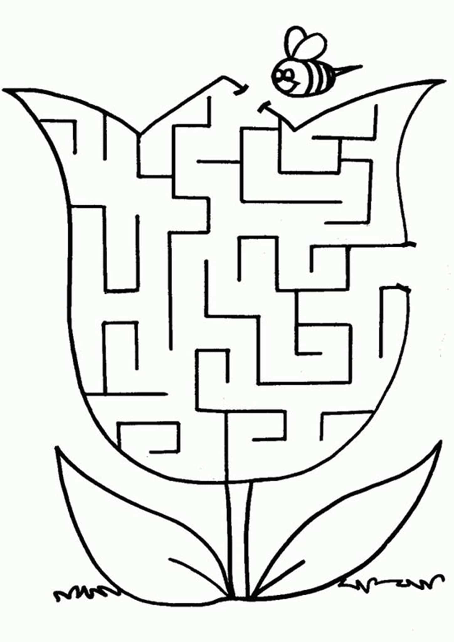 Free Simple Maze Printables For Preschoolers And Kindergartners Worksheets Library