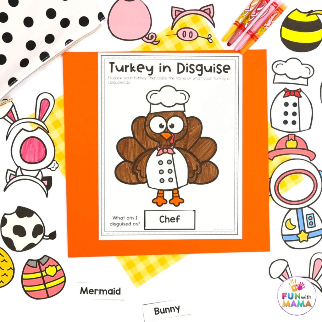 FREE Turkey In Disguise Project Template FREE Turkey In Disguise Project Template