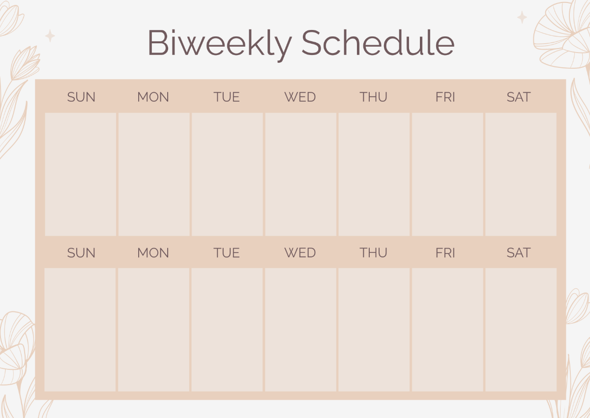 printable 2 week planner