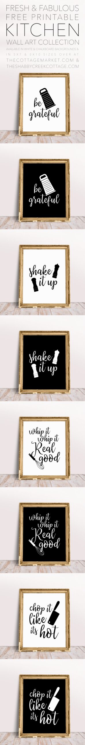 Fresh And Fabulous Free Printable Kitchen Wall Art Collection The Cottage Market