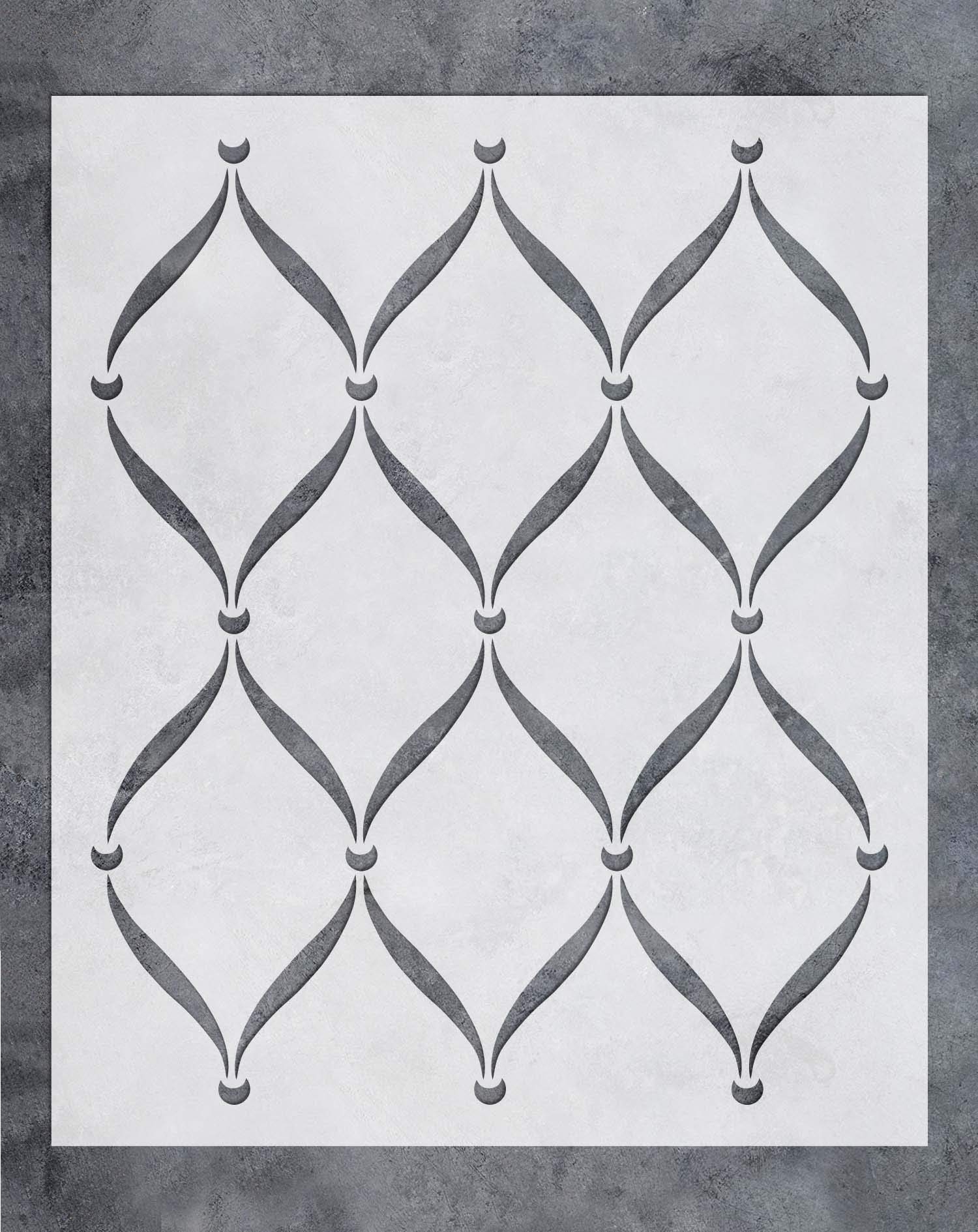 GSS Designs Wall Stencil Large Trellis Stencil 20 X 24 Inches For Painting On Walls Furniture Floors Fabric Stencils Reusable Template For Wall Decals Wallpaper And Wall Decoration Amazon de DIY Tools