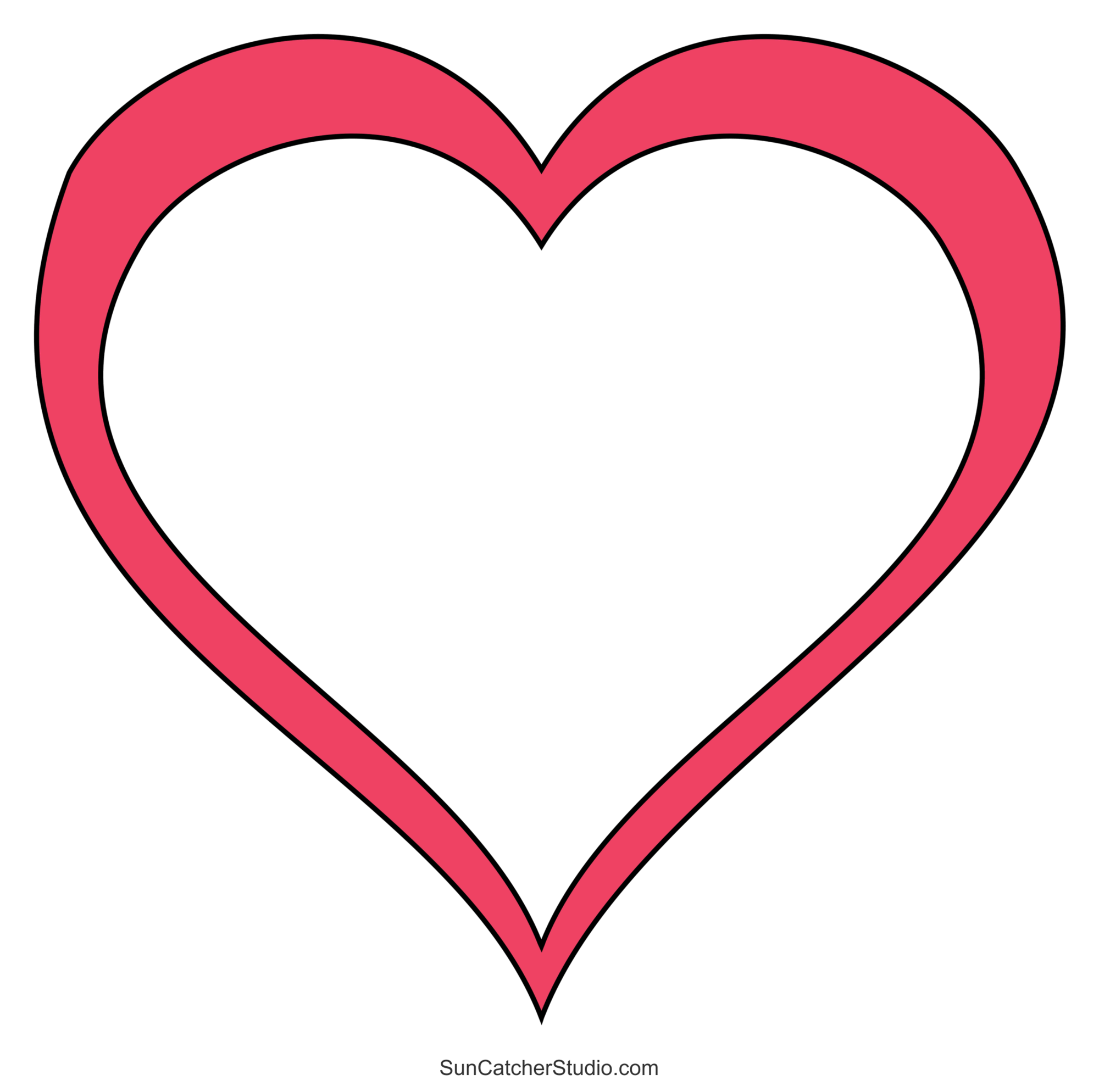 heart shaped template printable