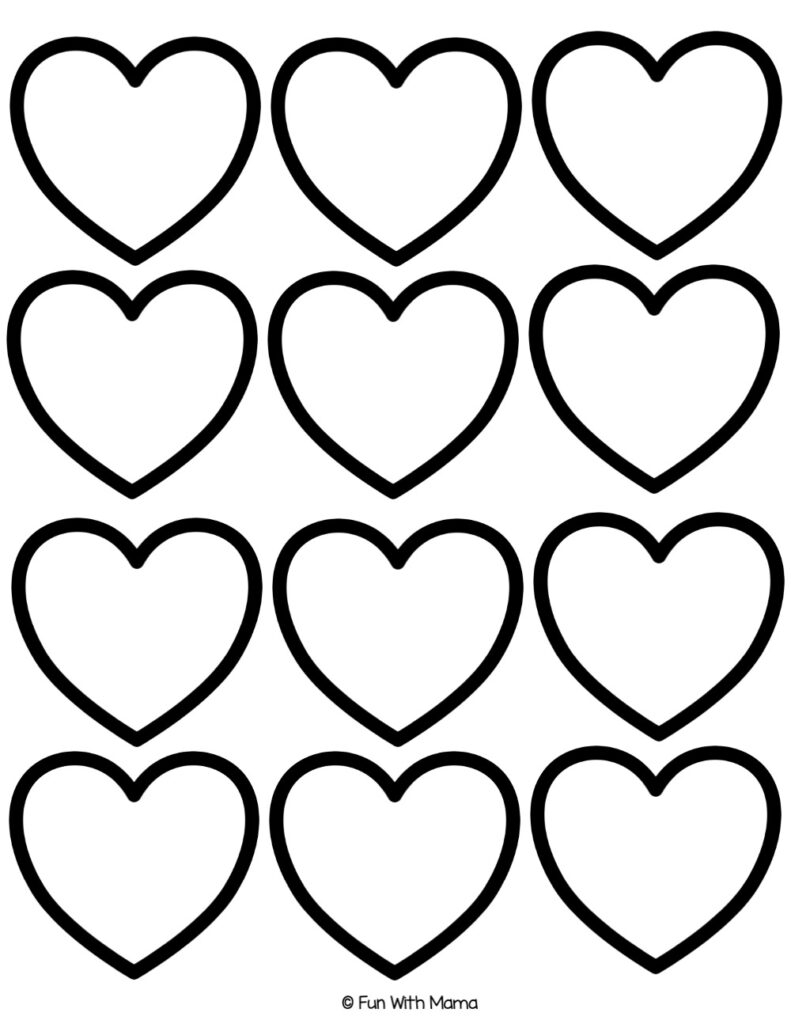 heart template free printable