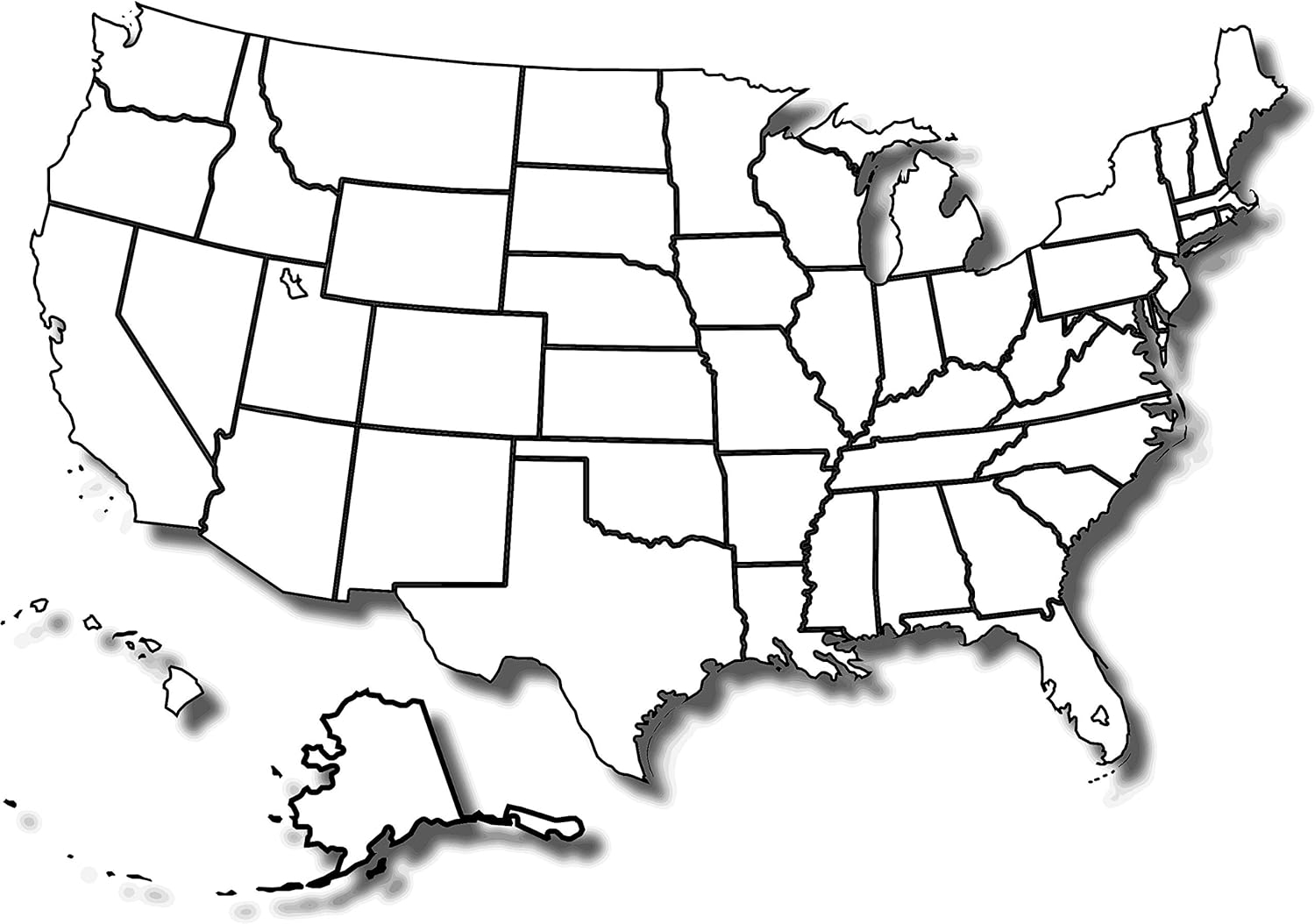printable us map