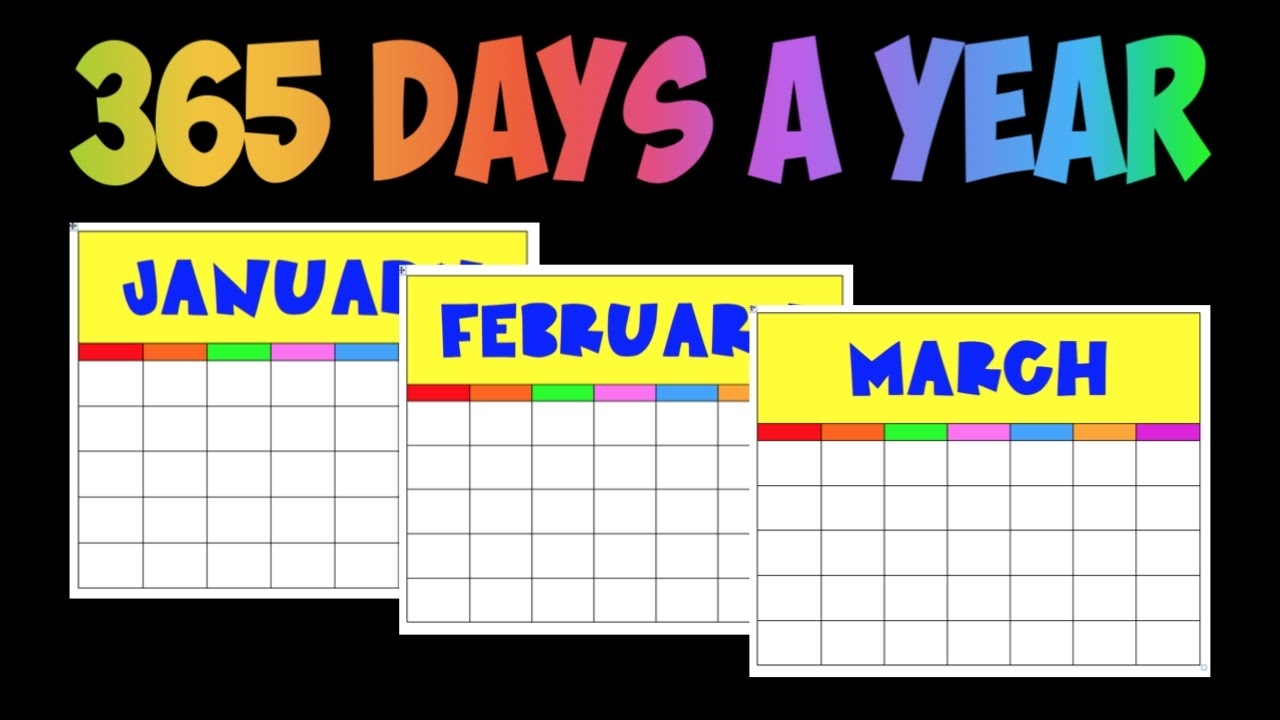 How Many Days In A Year 365 Days In A Year Song YouTube How Many Days In A Year 365 Days In A Year Song YouTube