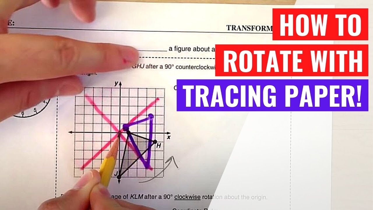 How To Draw Rotations With Tracing Paper YouTube