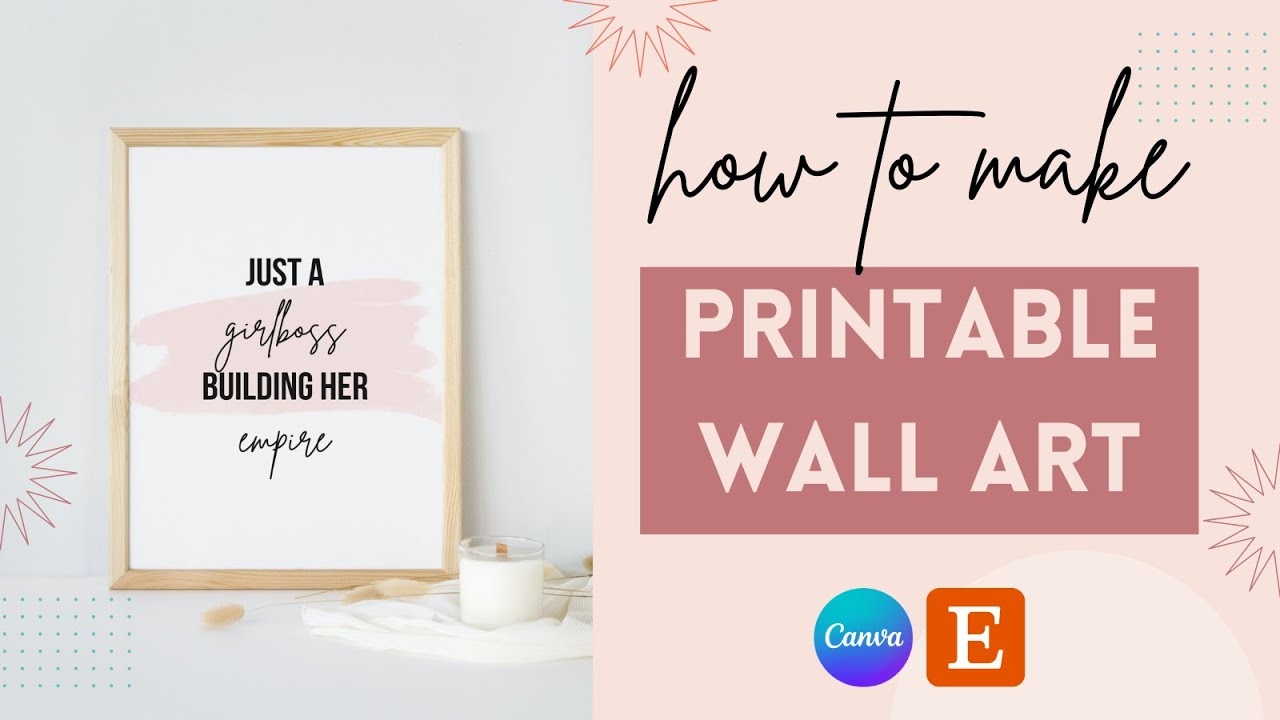 How To Make Printable Wall Art In Canva 2023 YouTube