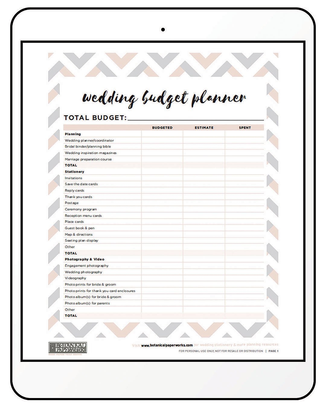 How To Put Together Your Perfect FREE Wedding Binder 42 Free Worksheets Library