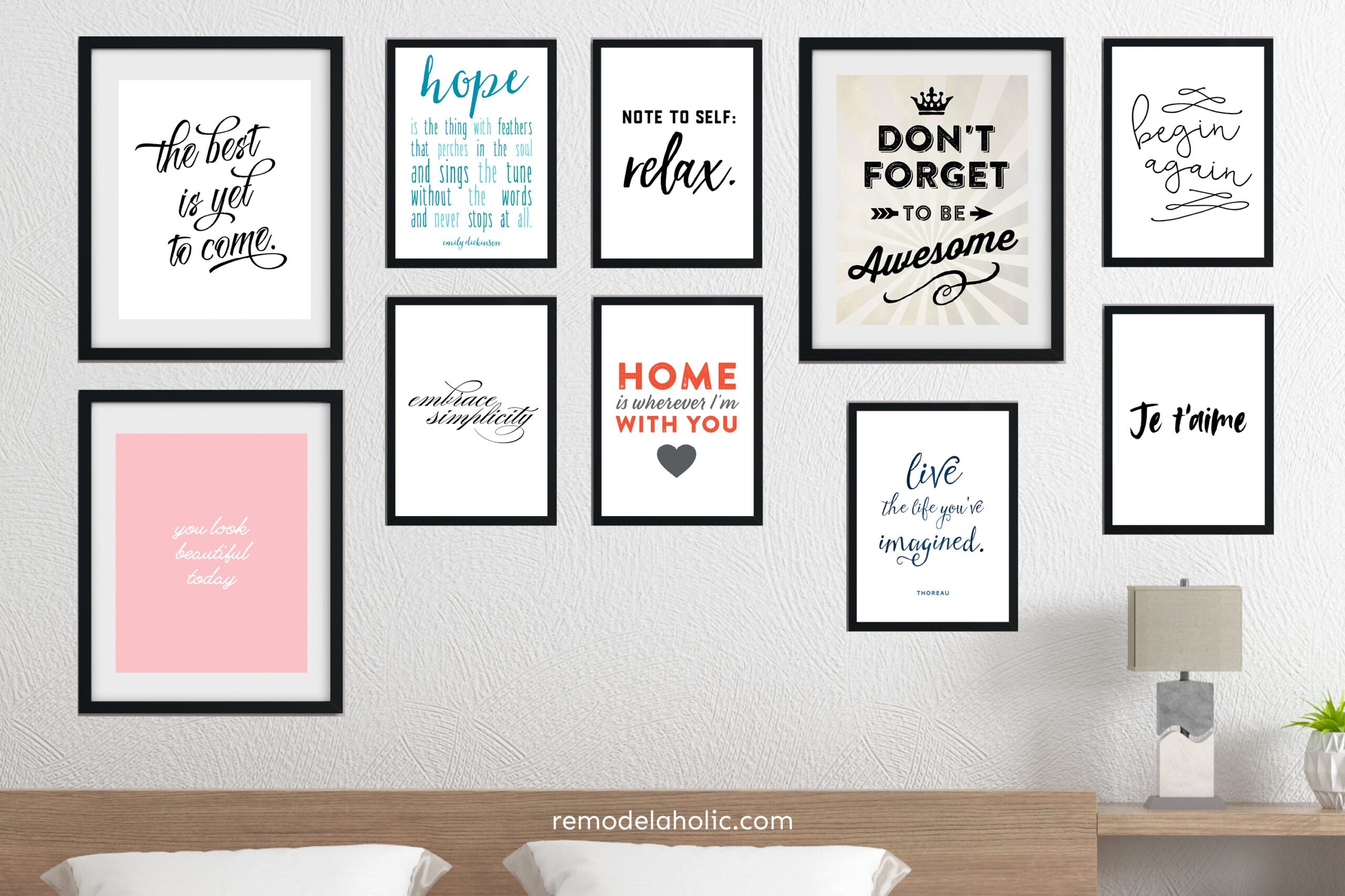 aesthetic bedroom free printable wall art