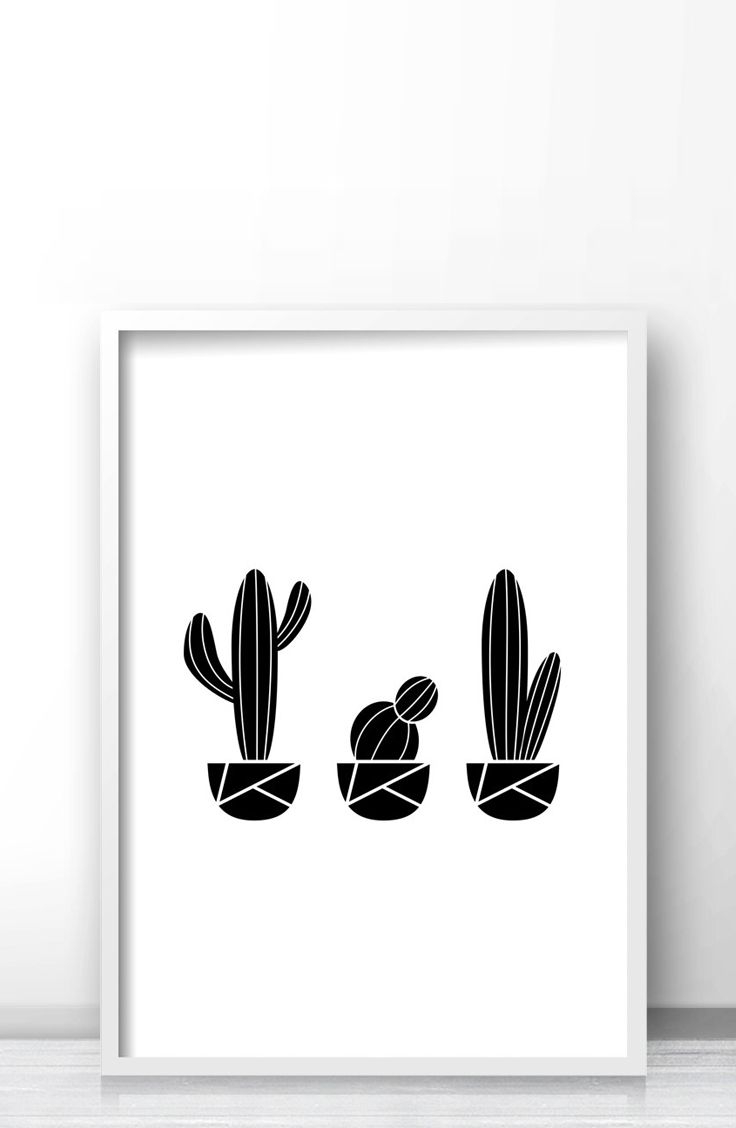 Instant Download Printable Art Cactus Wall Art Printable Cactus Print Digital Download Art Print Modern Wall Art Print Home Decor Print Etsy