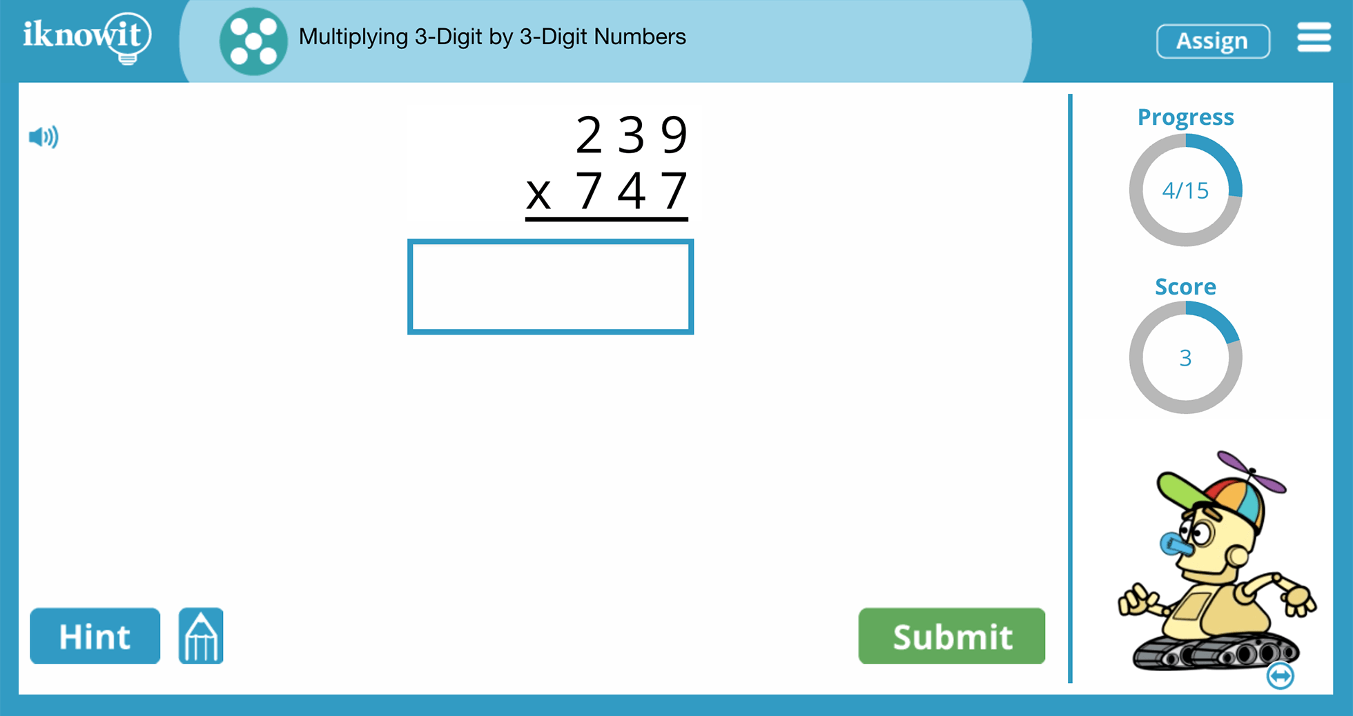 Interactive 5th Grade Math Lesson Multiplying 3 Digit By 3 Digit Numbers