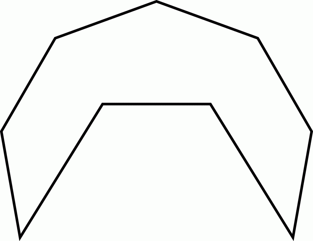 Irregular Concave Nonagon ClipArt ETC