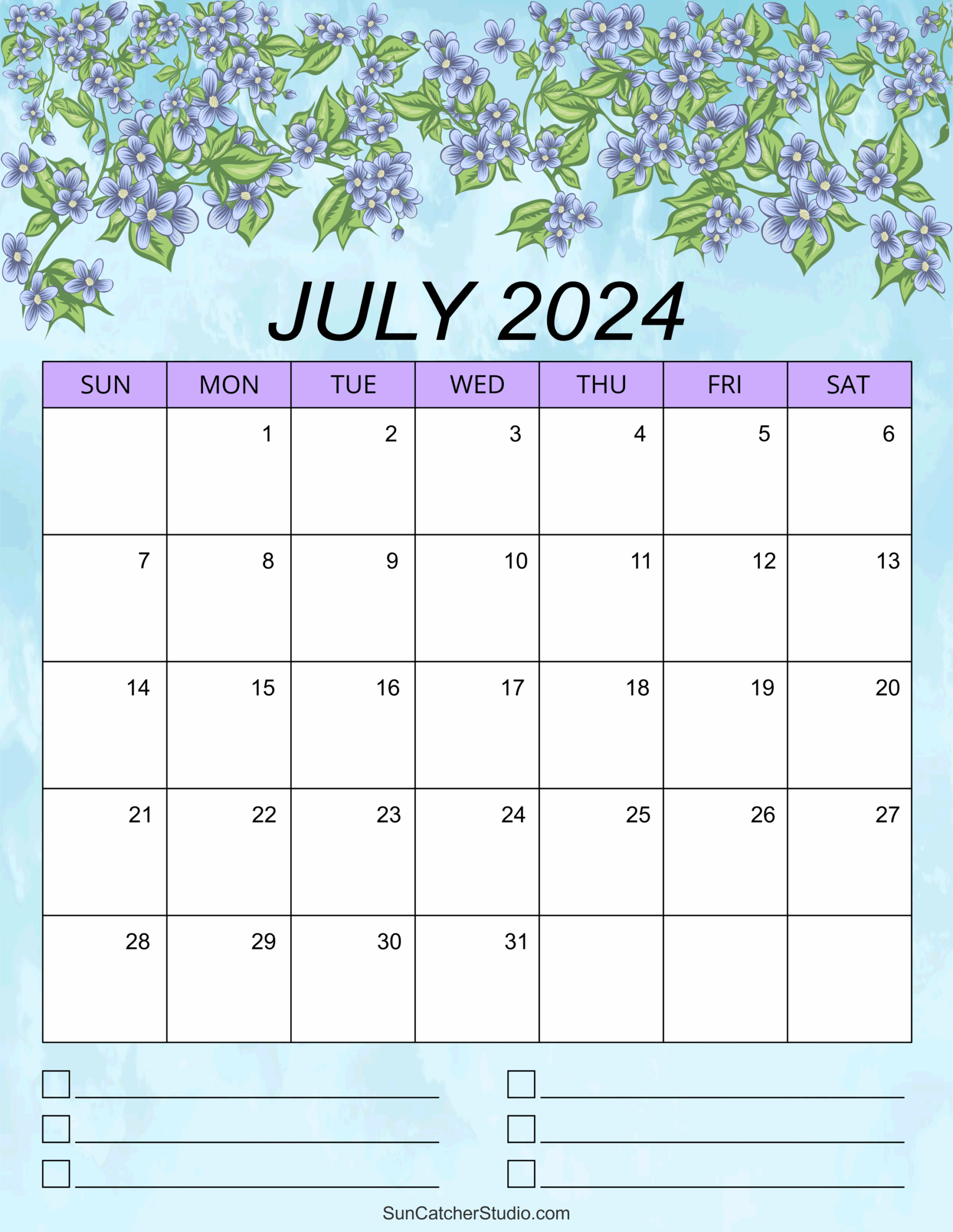 July 2024 Calendar Free Printable Free Printables Monograms Design Tools Patterns DIY Projects
