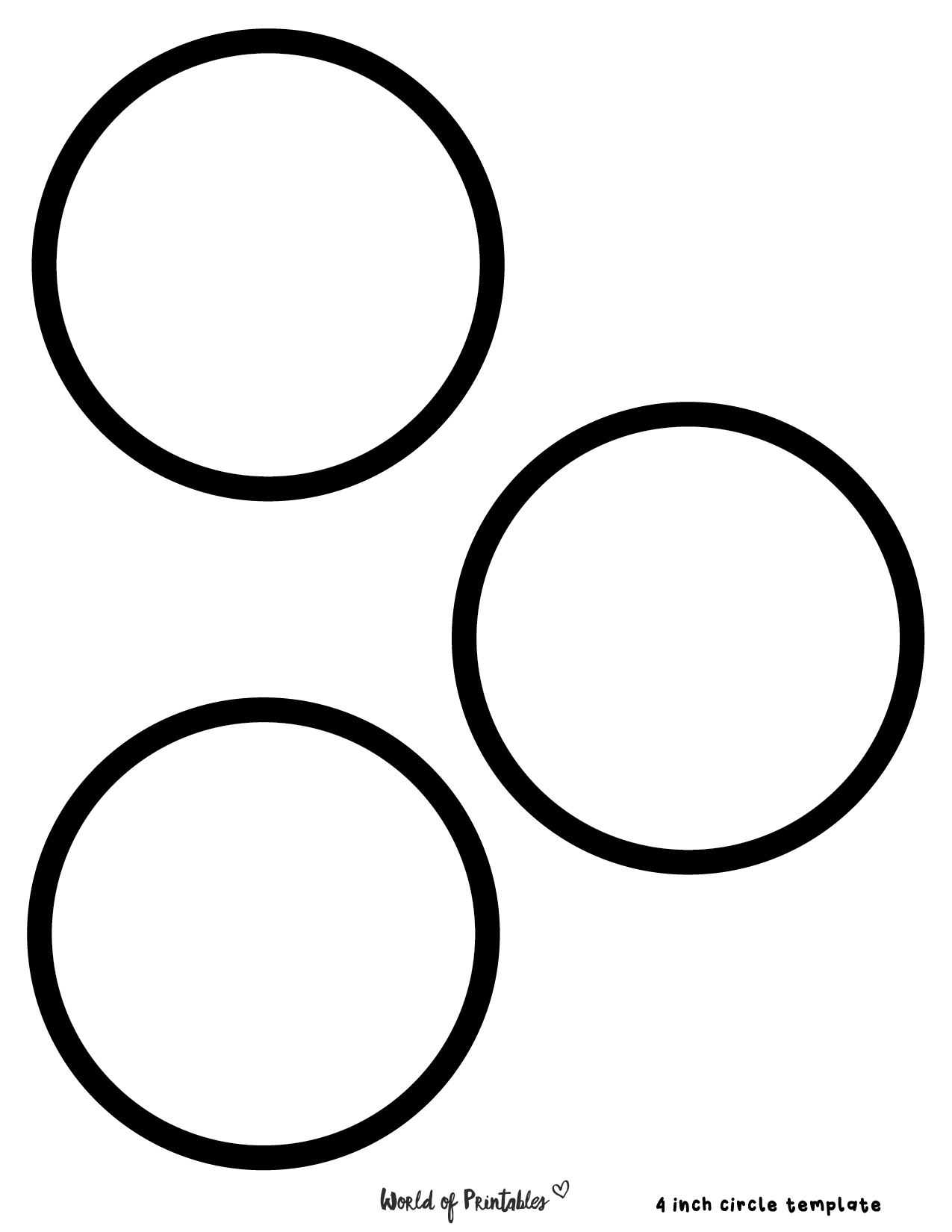 template for circles printable