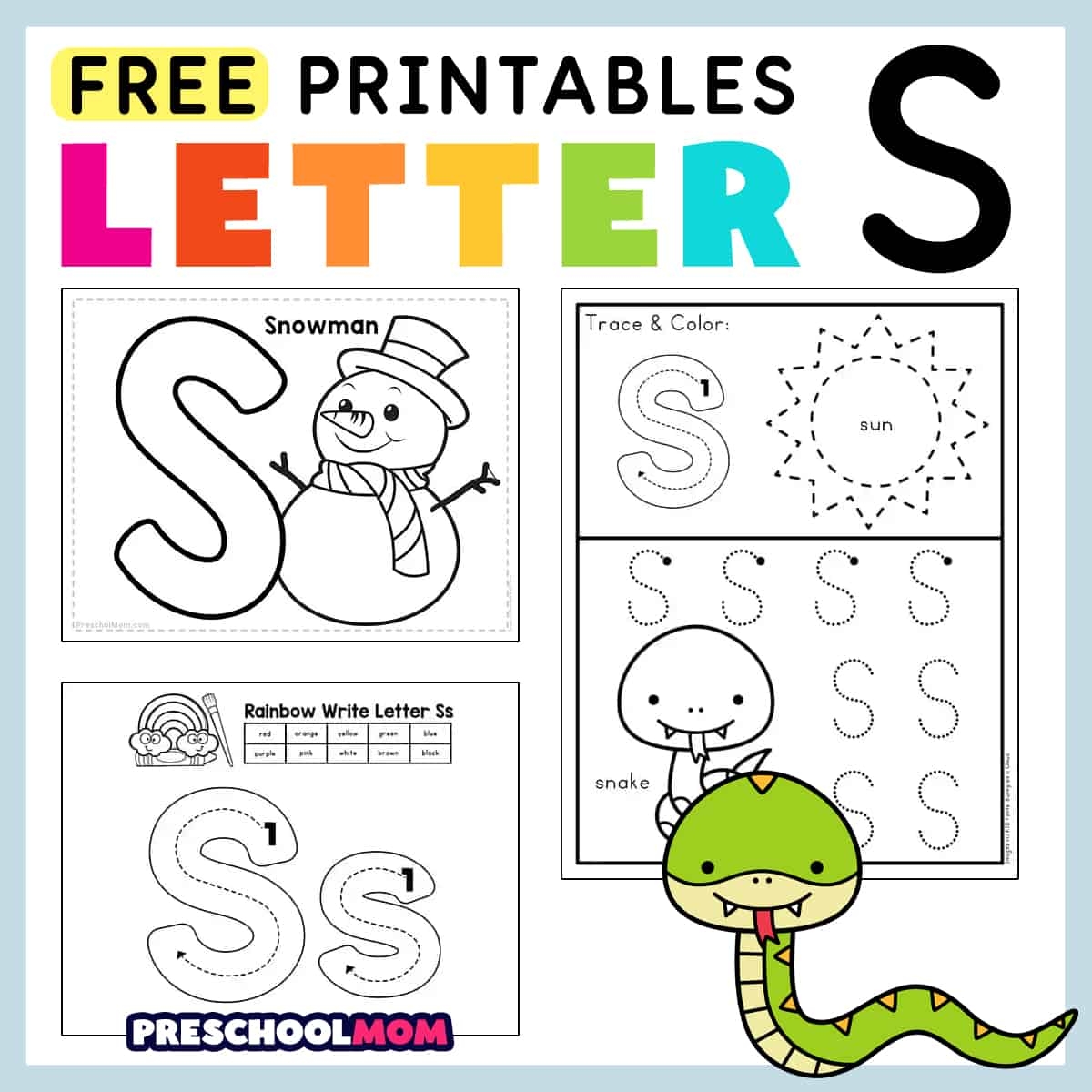 printable preschool learning sheets