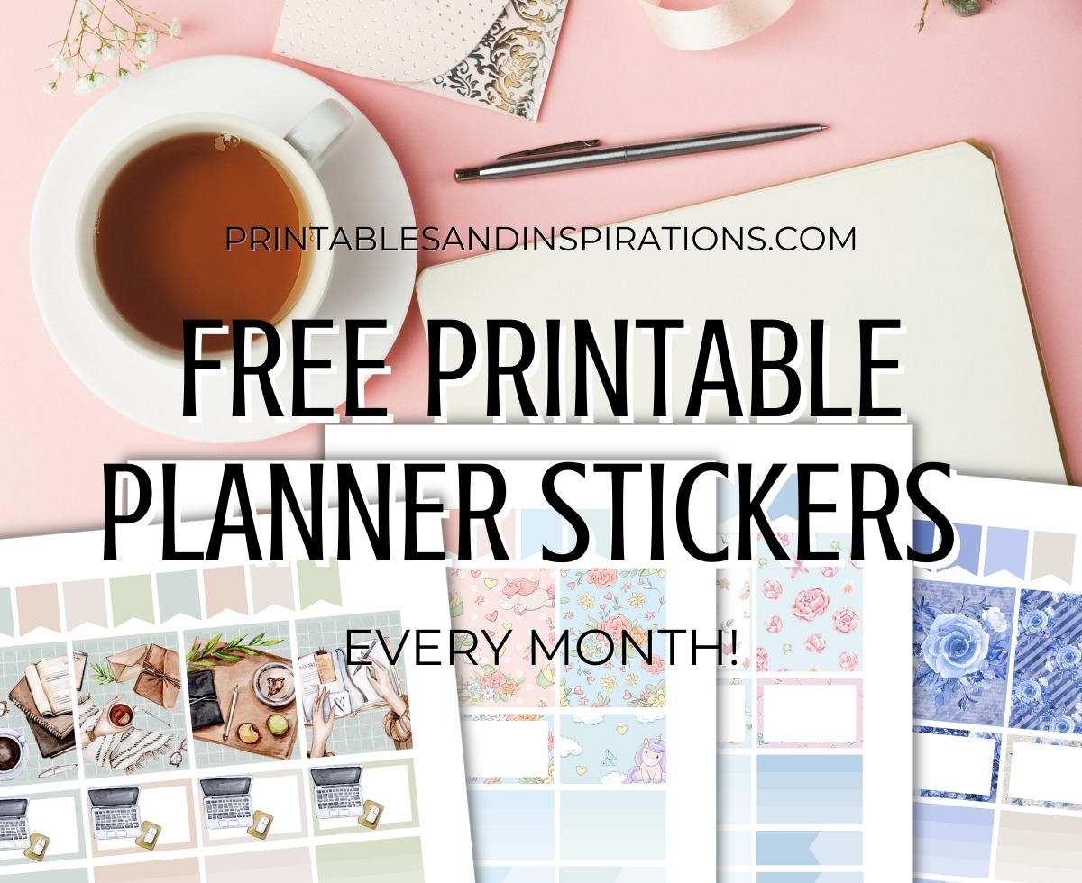 printable stickers planner