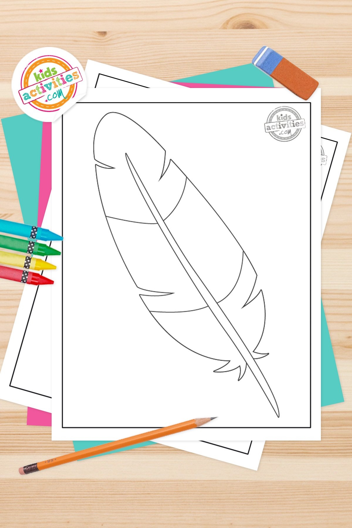 turkey feather template printable