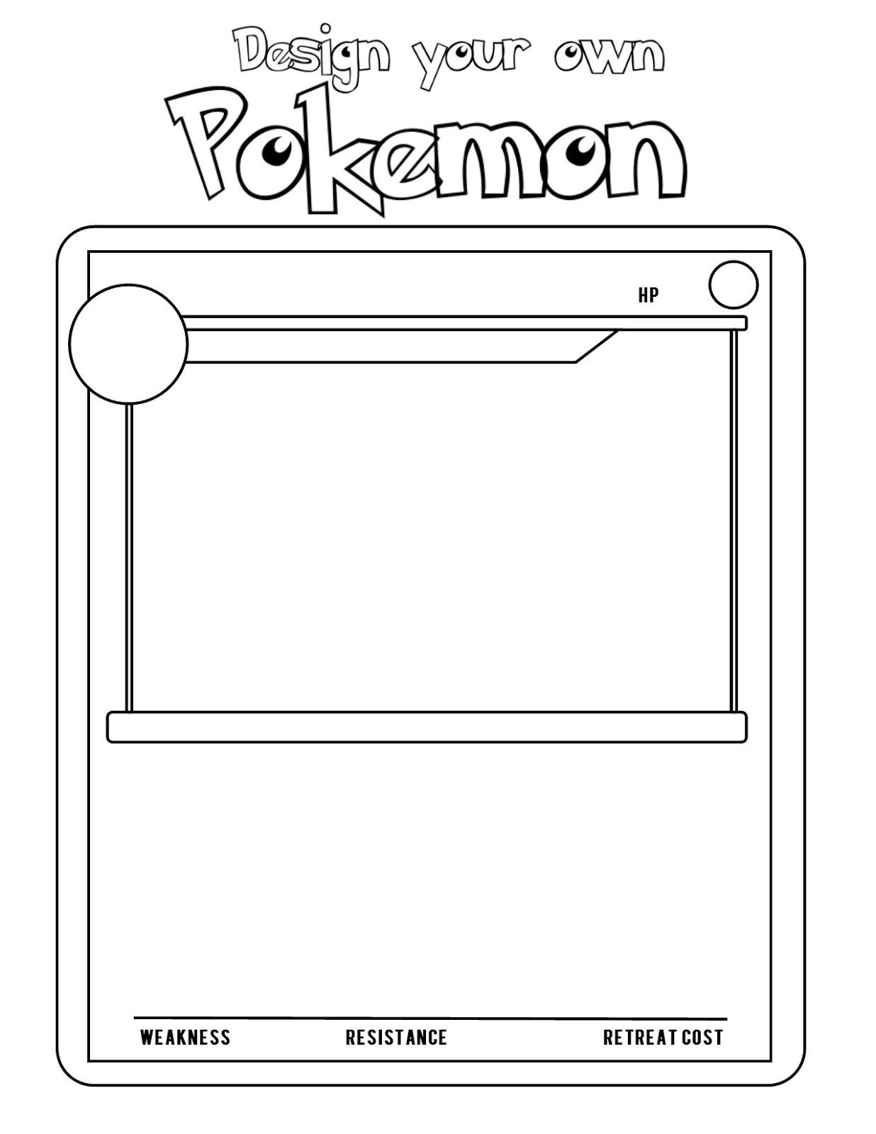 Make Your Own Pokemon Card Template